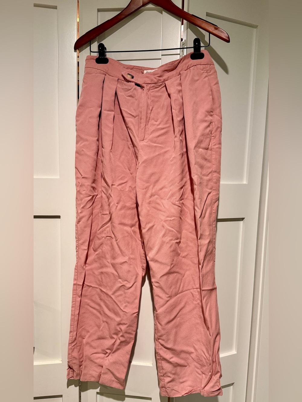 Free People Pink Pleated Pants